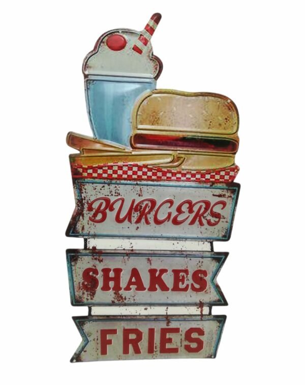 Placa Metal Burgers