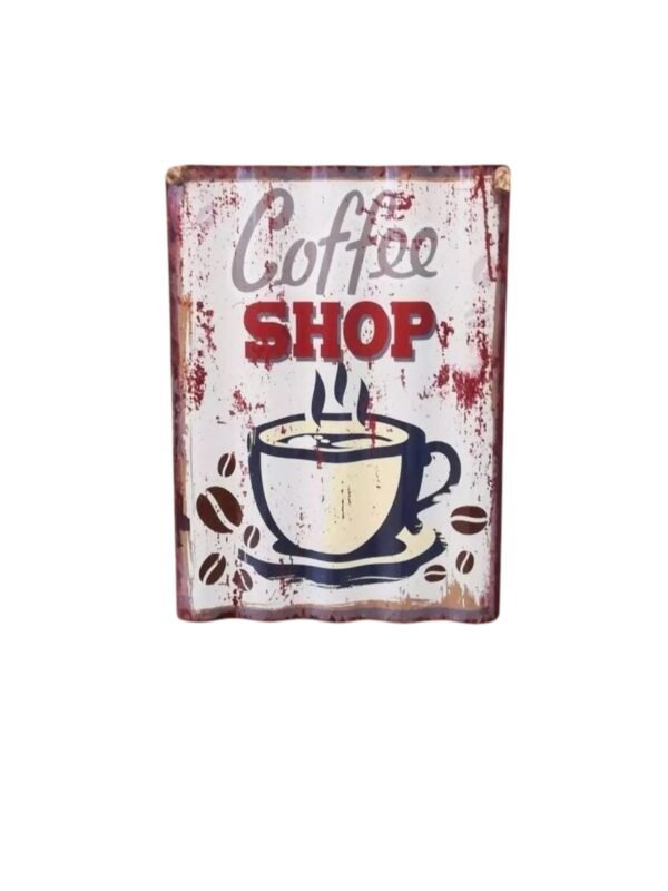 Placa Metálica Corrugada Coffee - Image 3