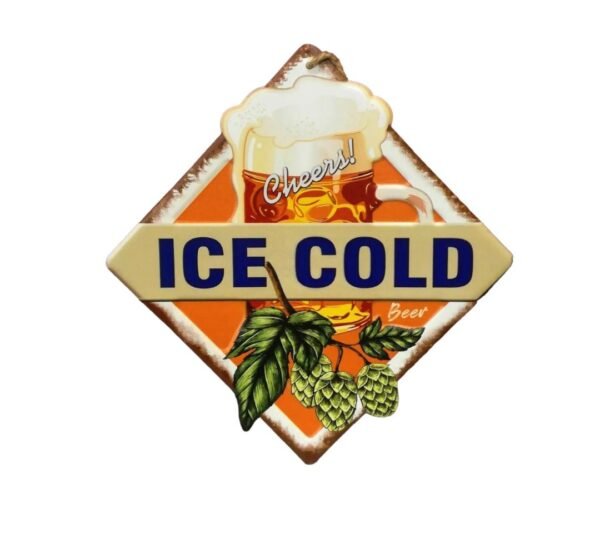 Placa Metálica  Ice  Beer